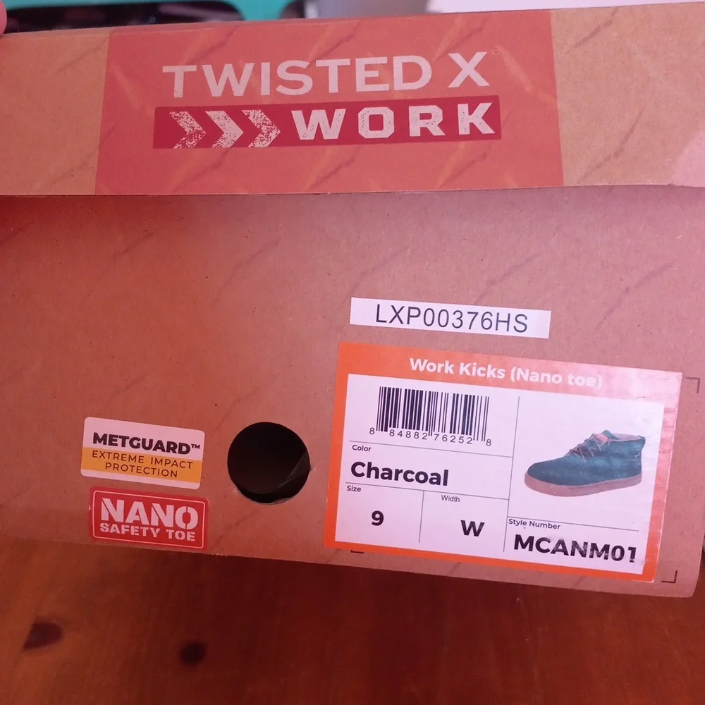NIB Twisted X High Top Work KICKS MENS 9W